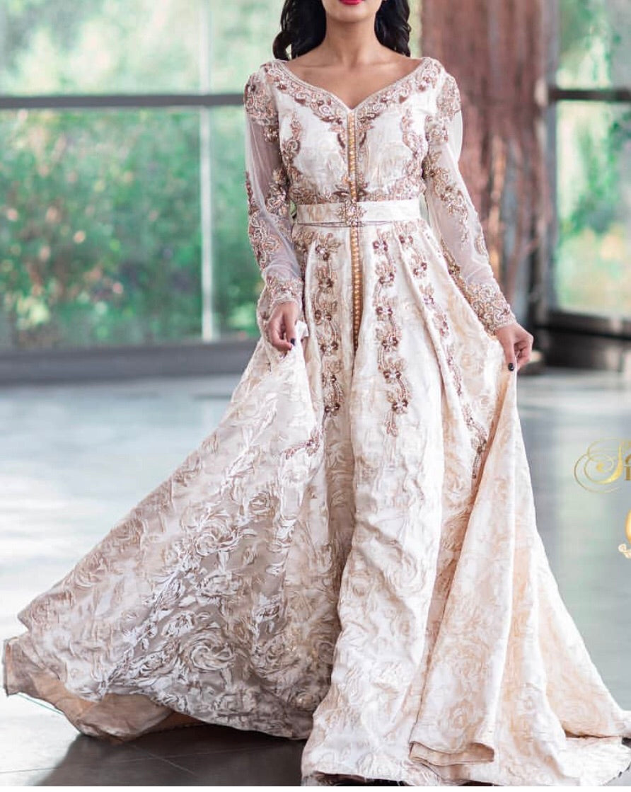 Caftan brocard cristal