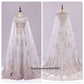 Robe cape dentelle