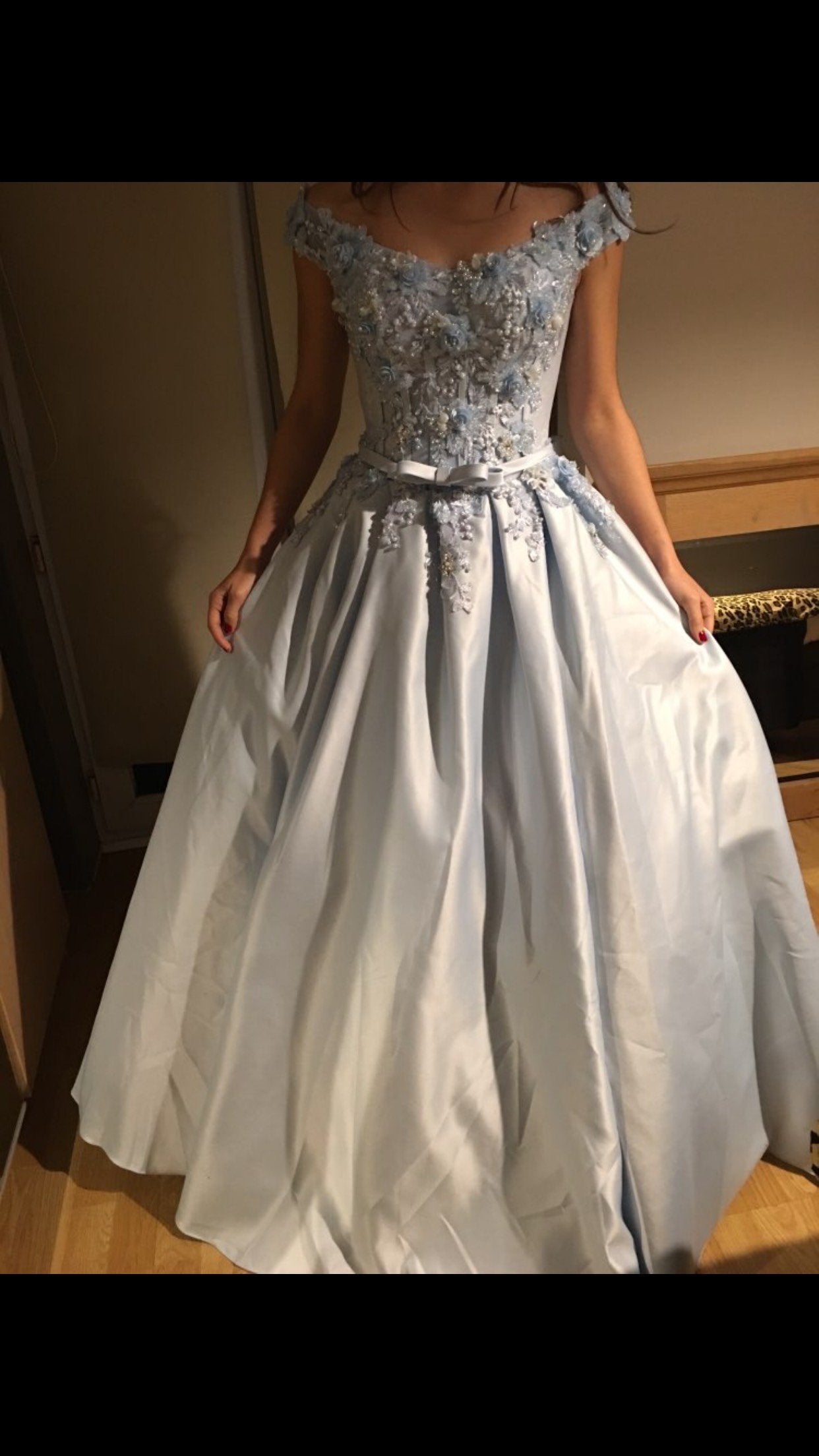 Robe fleurs 3d princesse