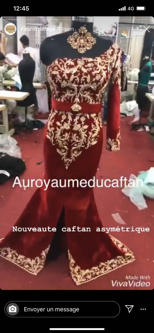 Caftan asymétrique