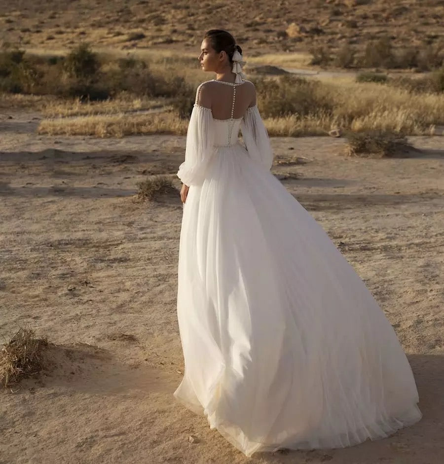 Robe de mariée bohème