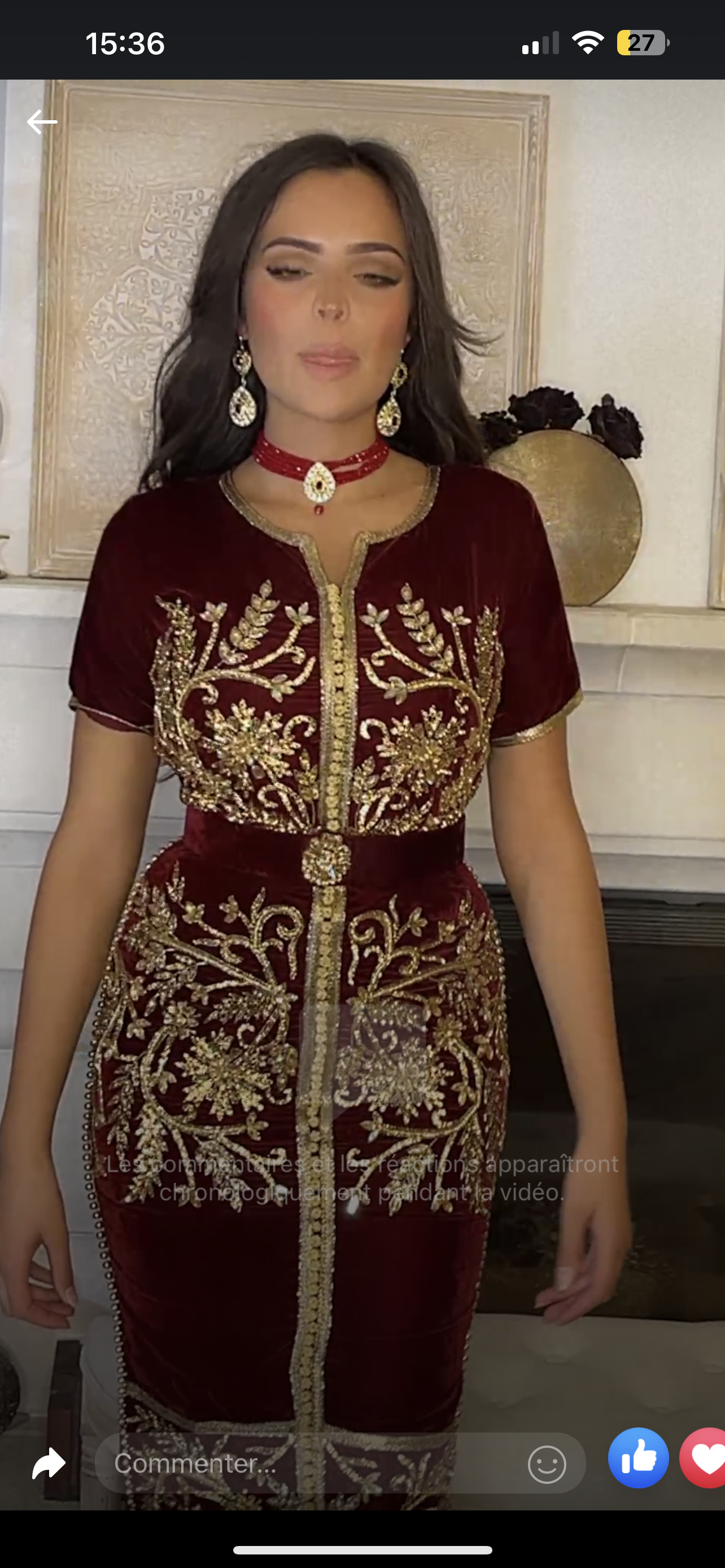 Caftan court moderne hot sale